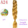 MISS WIG Ombre Oversized Hazelnut Hair 24" 100g Synthetic Crochet Braid Hair Extension Fiber