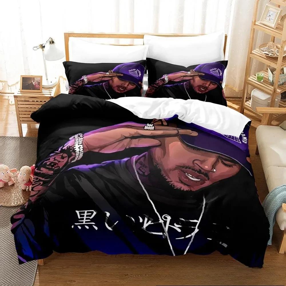 3D Принт B-Chris Brown Постельный Комплект Односпальный Полуторный Двуспальный Кинг-сайз Комплект для Кровати Взрослый Детский Спальня Наборы Пододеяльников