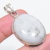 Natural Moonstone Gemstone 925 Sterling Silver Jewelry Pendant 1.85" V5h20