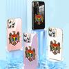 N21 Moldova National Emblem Golden Plating Edge Soft TPU Phone Case for iPhone 15 14 13 Pro Max 8 Plus Xiaomi 13T Redmi Note 12S Shockproof Back Cover