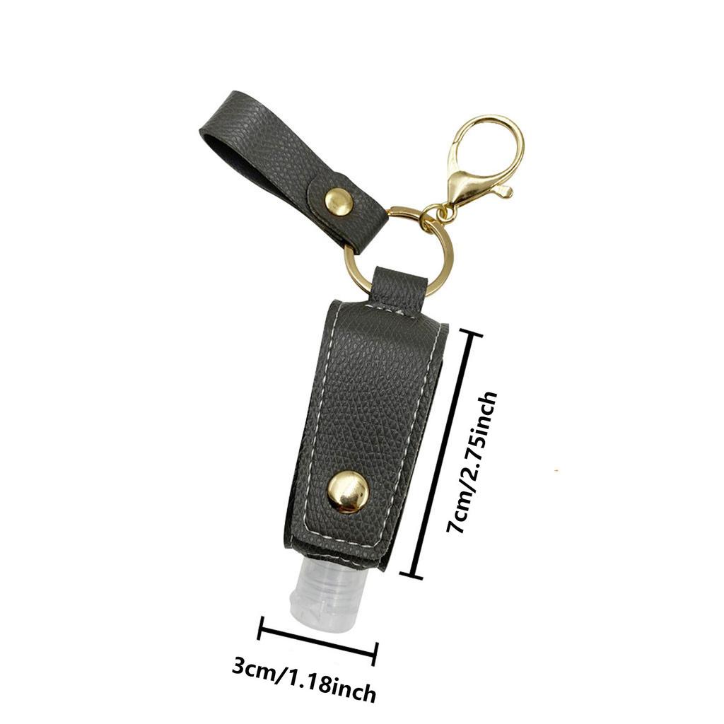 Дорожная бутылка и держатель для ключей, многоразовые пустые бутылки для дезинфицирующего средства для рук, портативный брелок-распылитель