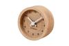 KATOMOKU Muku Mini Clock, Round, White, km-26WH, Wooden Table Clock, 85 X 85 X 46 Mm