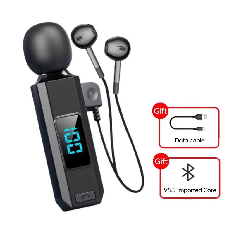 Беспроводные наушники Bluetooth с петличным микрофоном, спортивные, устойчивые к поту, высококачественные наушники с функцией шумоподавления для звонков