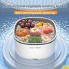 Ultrasonic Vegetable Washing Machine Food Purifier Automatic Residue Removal Portable Fruit and Vegetable Drain Basket