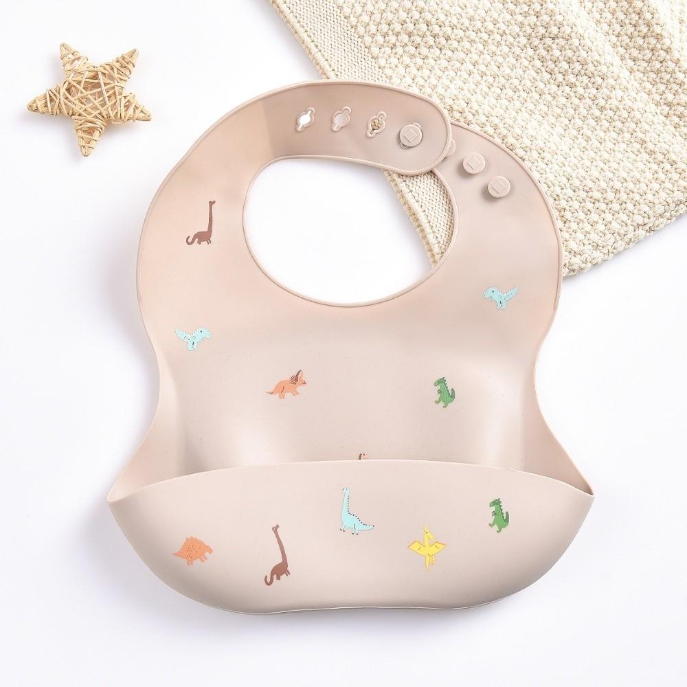 Adjustable Strape Infant Bibs Silicone Saliva Towel New Baby Eating Bib  Daily Use