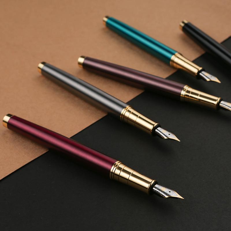 HERO Fountain Pen/signature Pen 7006 Student Office Calligraphy Practice Pen Business Gift F Nib Gray