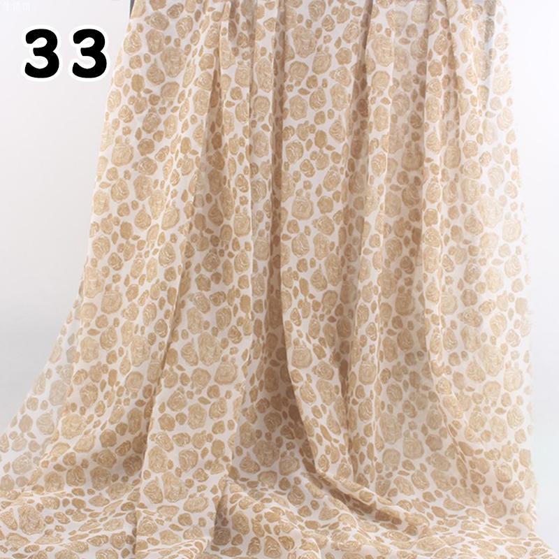 1М 75D Ретро Цветочный Шифон Дышащая Тонкая И Легкая Драпирующаяся Сказочная Дизайнерская Ткань Для DIY Шитья Летнее Платье Рубашки