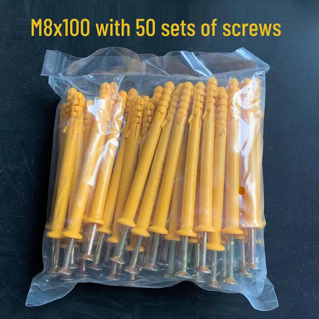 Пластиковые распорные дюбели M6 и настенные пробки для саморезов (6 мм и 8 мм)