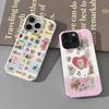 Милый мультяшный зверек Чехол для телефона для iPhone 16 15 14 13 12 11 Pro Max XS XR XSMax 6 7 8 Plus Глянцевый HD Жесткий ПК Чехол