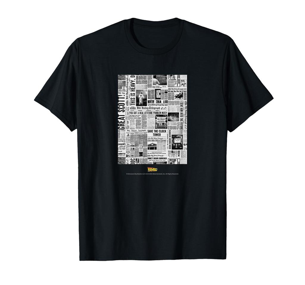 Back To the Future 40th News Paper T-shirt