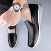 Модные универсальные новые туфли на плоской подошве из натуральной кожи, повседневная мужская обувь, классические мужские дышащие мокасины, высококачественные мужские туфли для вождения без застежек