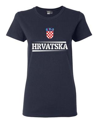 Женская Футболка Спортивная DT Футболка Футбол Команда Хорватии Хорватия Унисекс