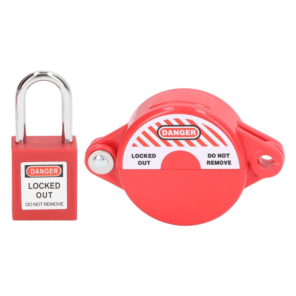 Gate Valve Lockout Set Lockout Tagout Valve Set for Outdoor Garden 25mm to 64mm Stem