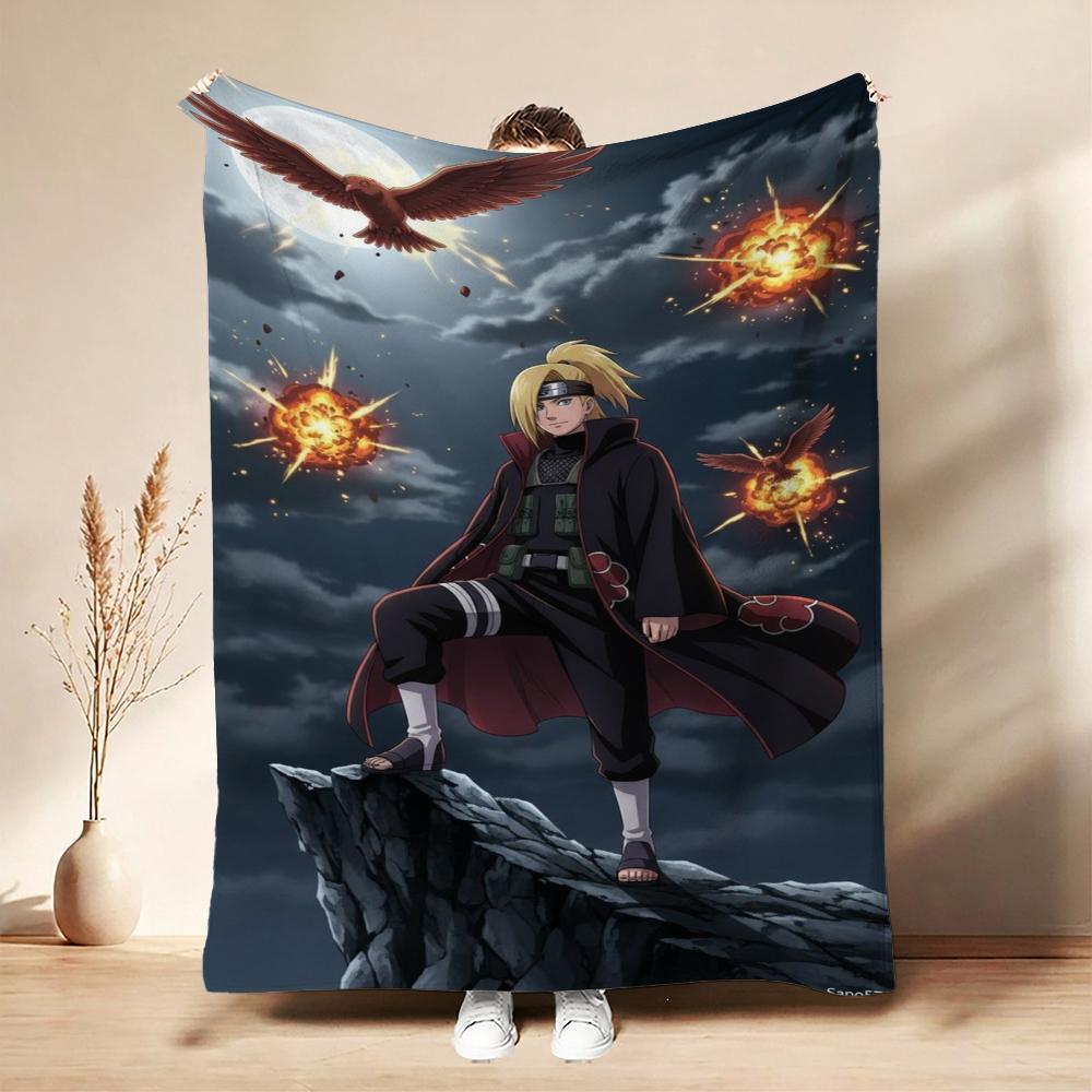 Six Paths Pain Cartoon Printed Blanket Allseason Fleece Blanket For Bedroom Sofa Bed Home Decor Memorial Gift