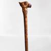 Handcrafted Parrot Head Walking Stick  Unique Wooden Cane with Detailed Carving, Elegant and Functional
