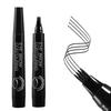 Eyebrow Pencil, Liquid Waterproof Eyebrow, Eyebrove Microbrading Pen, 4-point Eyebrow 1 Stroke and 4 Strokes Simulate Liquid Eyebrow with Clear Roots