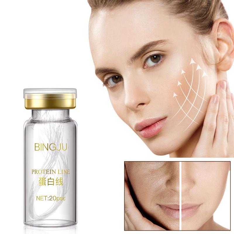 Protein Line и Gold Foil Liquid Set Сыворотка для лица Активный растворимый коллаген Шелковая нить