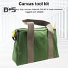 Сумка для инструментов с широким горлом, органайзер для хранения с ручкой, многоцелевая прочная холщовая сумка для хранения инструментов большой вместимости