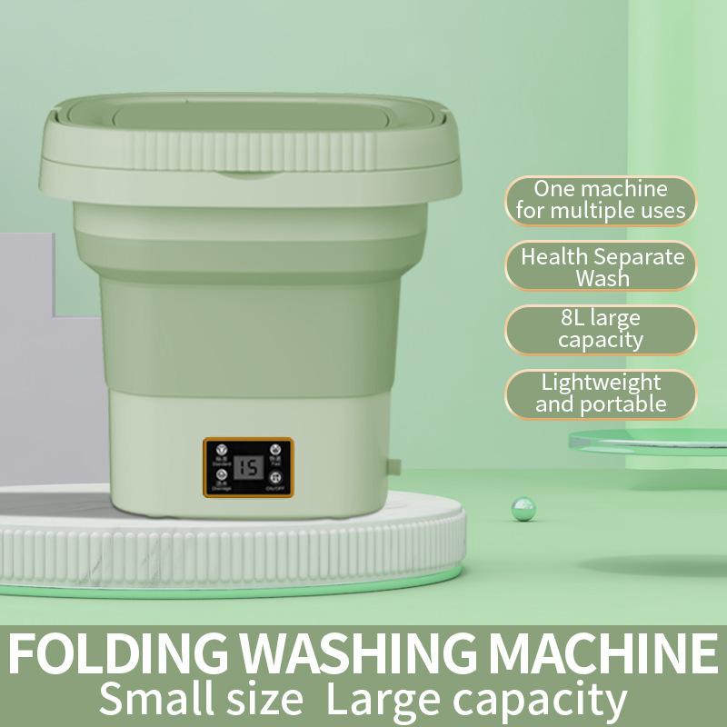 Складная стиральная машина 8л, портативные носки, нижнее белье, трусики, выдвижная бытовая стиральная машина, 3 модели с отжимом и сушкой