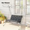 Bench Cushion Water-Repellent Seat Cushion Backrest Cushion 100 x 98 x 8 cm Dark Gray Garden Bench Hollywood Swing
