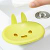 Rabbit Bathroom Accessories Soap Holder Storage Box Double Layer Home Living Cute Crtoon Travel Storage Plate Soap Box Drain Container Accessories