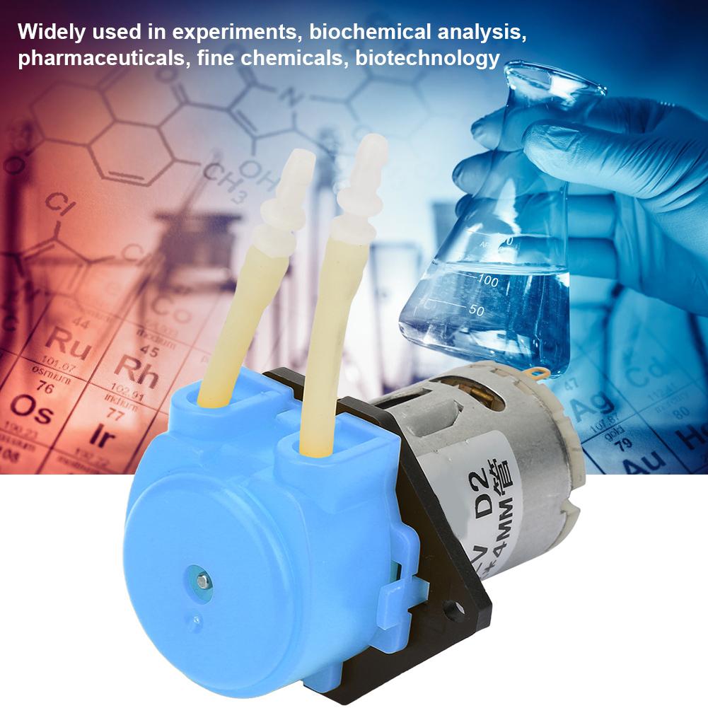 DC12V Blue Micro Water Liquid перистальтический насос для аквариумной лаборатории аналитический 2*4 мм