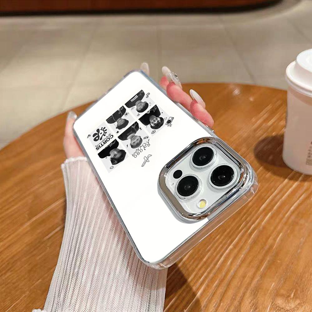 Чехол для телефона Kpop Music C-CORTIS для iPhone 17 16 15 14 13 12 11 Pro Max Xr Air Plus Силиконовый чехол Серебристый чехол с жесткой оболочкой