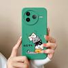 Чехол для телефона Redmi K80 Pro Милый Астронавт Премиум Жидкий Силикон Мягкий Корпус Полная Защита Funda Для RedmiK80 Задняя Крышка