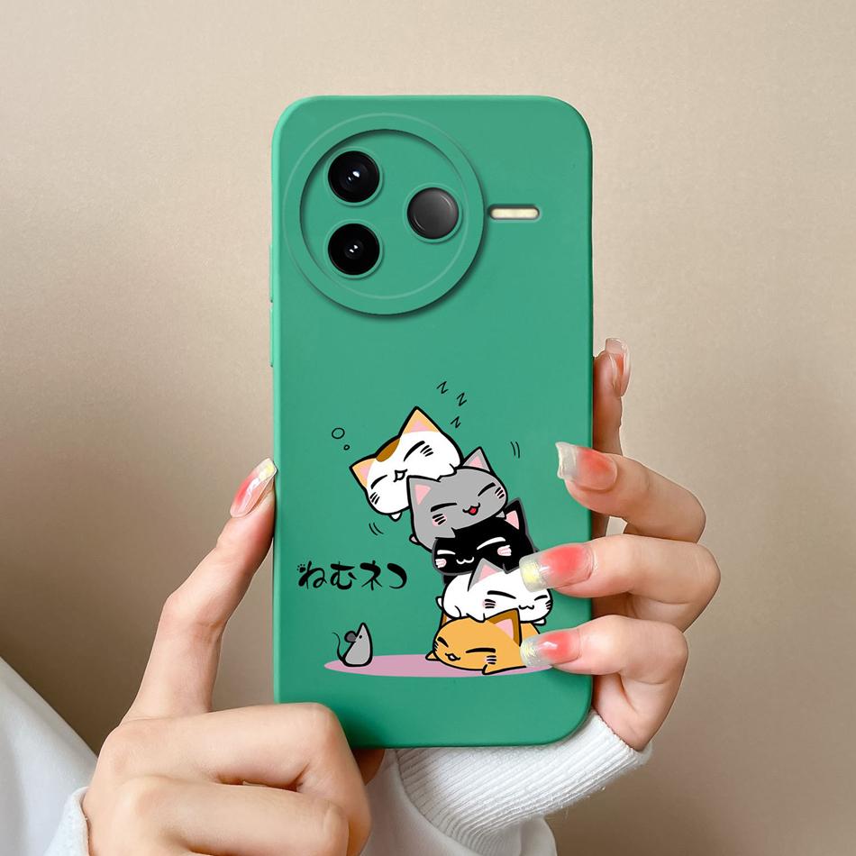 Чехол для телефона Redmi K80 Pro Милый Астронавт Премиум Жидкий Силикон Мягкий Корпус Полная Защита Funda Для RedmiK80 Задняя Крышка