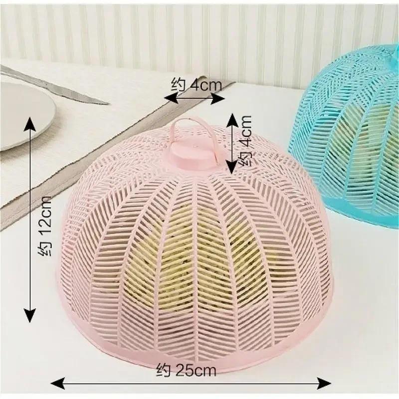 Пластиковая крышка стола, круглая противомоскитная кухонная утварь, кухонные принадлежности, сетчатые чехлы для блюд для пикника B