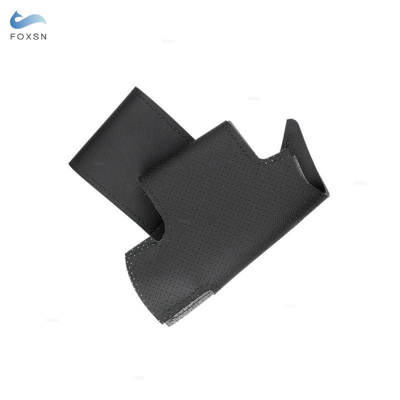 Чехол на руль, накладка, аксессуары для ручного шитья для Renault Logan 1 Sandero, символ Clio Twingo, Lada Largus, Nissan Almera