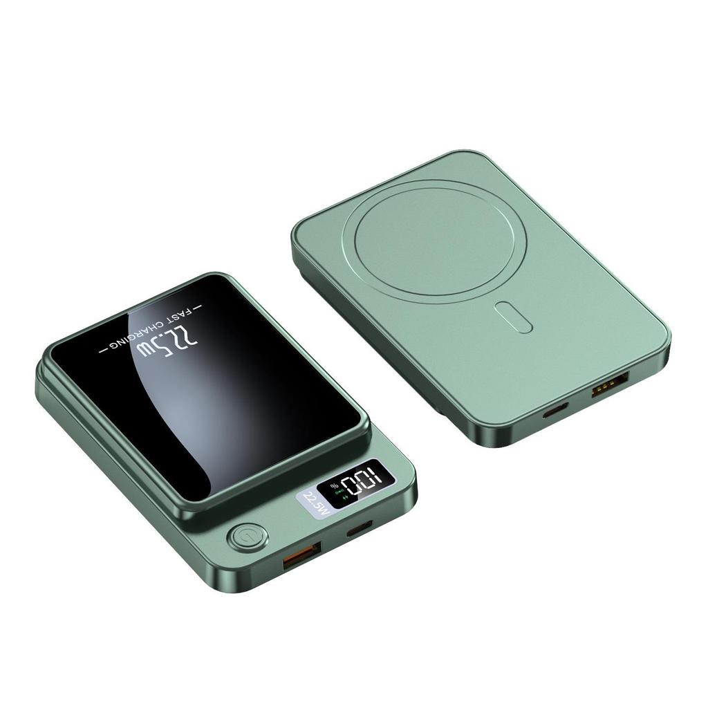 Ультратонкий внешний аккумулятор 10000 мАч с быстрой зарядкой PD 22,5 Вт и магнитной беспроводной зарядкой