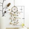 55cm White Dream Catcher Net with Feathers Handmade Wall Hanging Car Ornament Craft Home Decoration Decor Wind Chimes Dropship