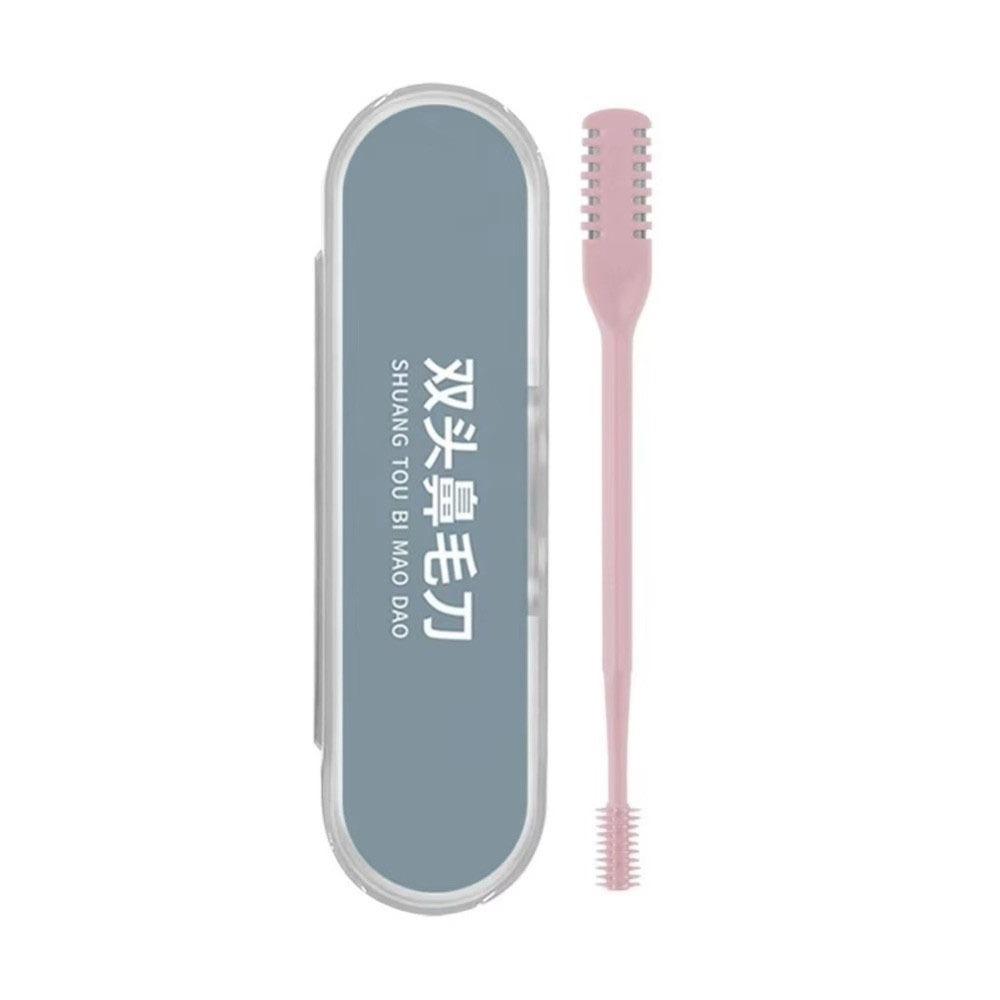 Stainless Steel Nose Hair Trimmer Double Sided Nose Hair Trimming Portable Hair Remover Travel