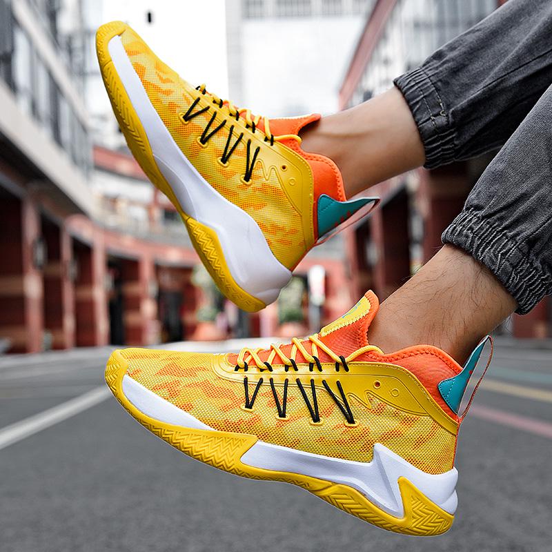 Модные мужские баскетбольные кроссовки с амортизацией, трендовые кроссовки для спортсменов, высококачественная спортивная обувь, удобные легкие повседневные кроссовки 39-45