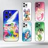 M-Русалка M-Мелодия Пичи Чехол для телефона для iPhone 17,16,15,14,13,12,11 Plus,Pro Max,XS,Мягкий силиконовый черный чехол