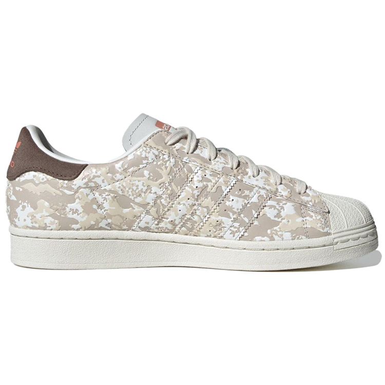 adidas Superstar Camo - Кристально-белые мужские кроссовки кремово-бежевые Earth-Strata IG3082