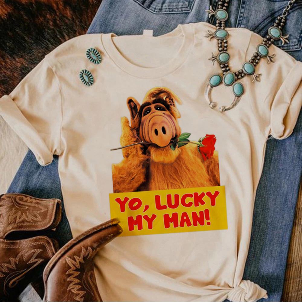 Alf tshirts women designer Tee female graphic clothing