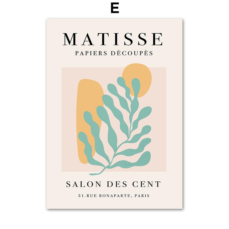 Матисс Пикассо линия портрет листья ботанические постеры и принты настенная живопись на холсте для гостиной декоративные картины