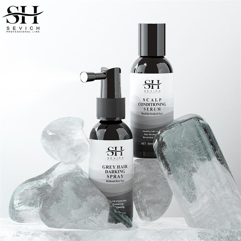 Натурально седые белые волосы обратный спрей имбирь восстанавливающая сыворотка для кожи головы без раздражения краска для волос затемнение для покрытия седых белых волос