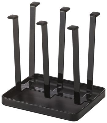 Стеклянная подставка Yamazaki Jitsugyo Tower Slim Black 2848