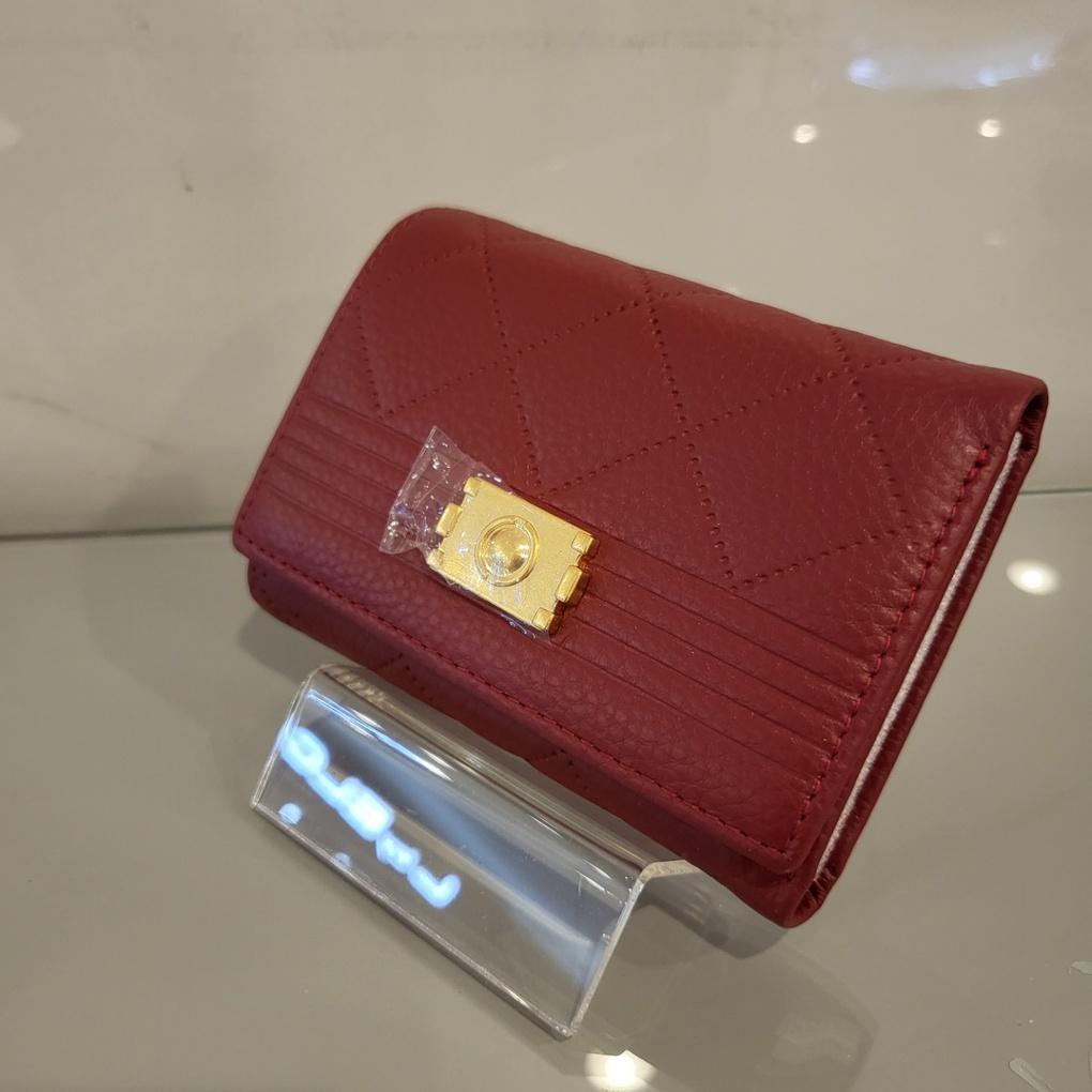 Женский прошитый 3-секционный полукошелек Moncross 9128REAW из коровьей кожи