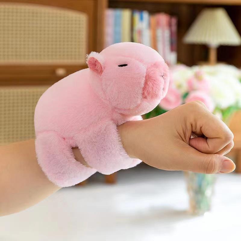 Kapibala Pony Ring Bracelet Capybara Doll Plush Toy Creative Bicycle Doll Entertainment Funny Grab Machine