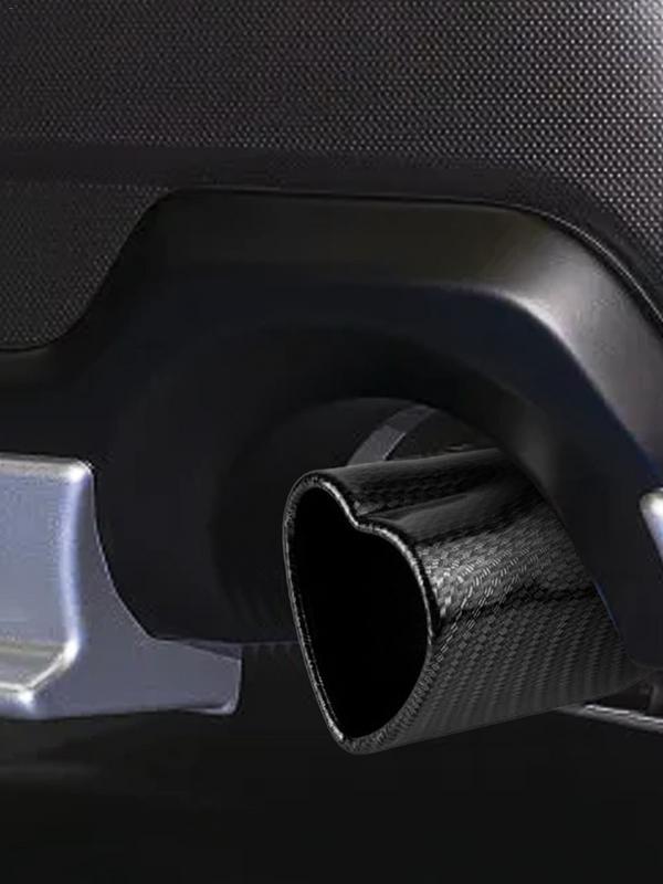 Глушитель выхлопной трубы автомобиля 63 мм в форме сердца выхлопная труба выхлопная труба замена для модификации автомобиля поставки