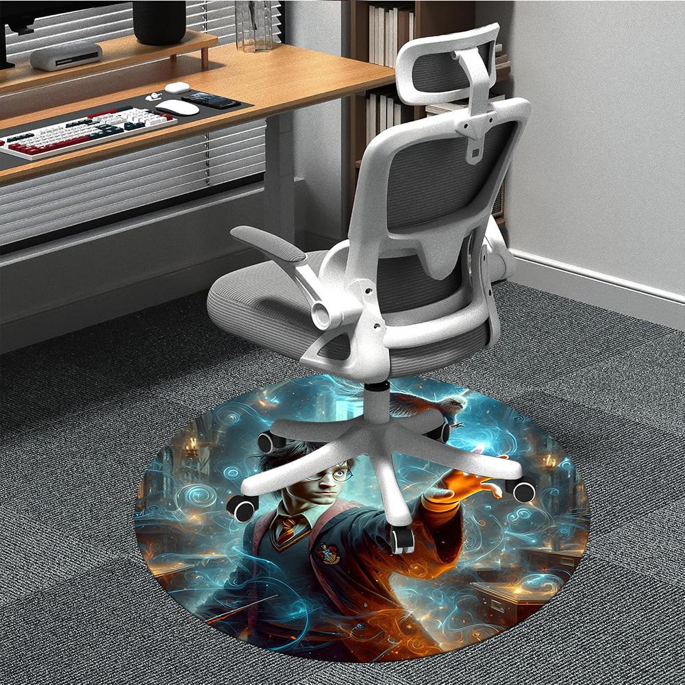 1pc Harry Potter Chair Carpet for Office Non-Slip,Machine Washable Rug for Office, Room - Holiday Decor - Machine Made yy251017300