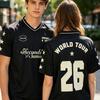 5SOS 5 Seconds of Summer Soccer Jersey Short Sleeve Summer V-neck Men Football Tees Casual Fashion Design Print Merch Clothing
