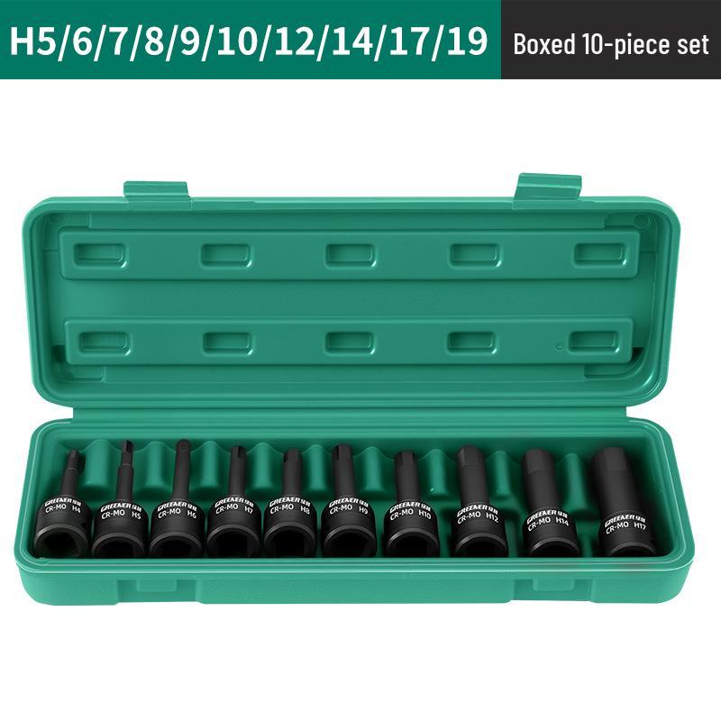 Набор пневматических торцевых ключей и отверток Green Forest 1/2 Hex