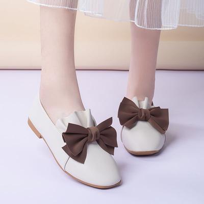 Женская летняя обувь, официальная обувь для женщин 2024 года, мокасины с квадратным носком, на плоской подошве с бантом на каблуке, оптовая продажа 39, корейский стиль AE