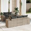 VidaXL Garden Lounge Set 6 Pcs with Grey Cushions Wicker 3326731