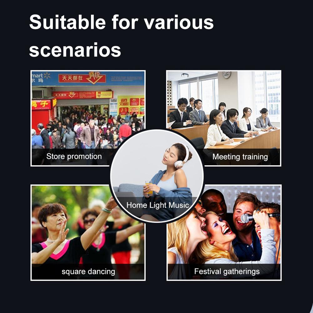 Bluetooth-совместимый динамик Громкая бумбокс Поддержка FM-радио Сабвуфер Стереосистема Динамик для улицы Домашней вечеринки Путешествий
